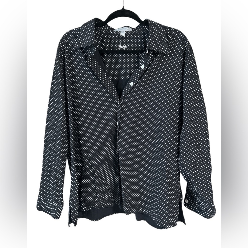 Foxcroft women’s classic fit Poka Dot blouse 18w